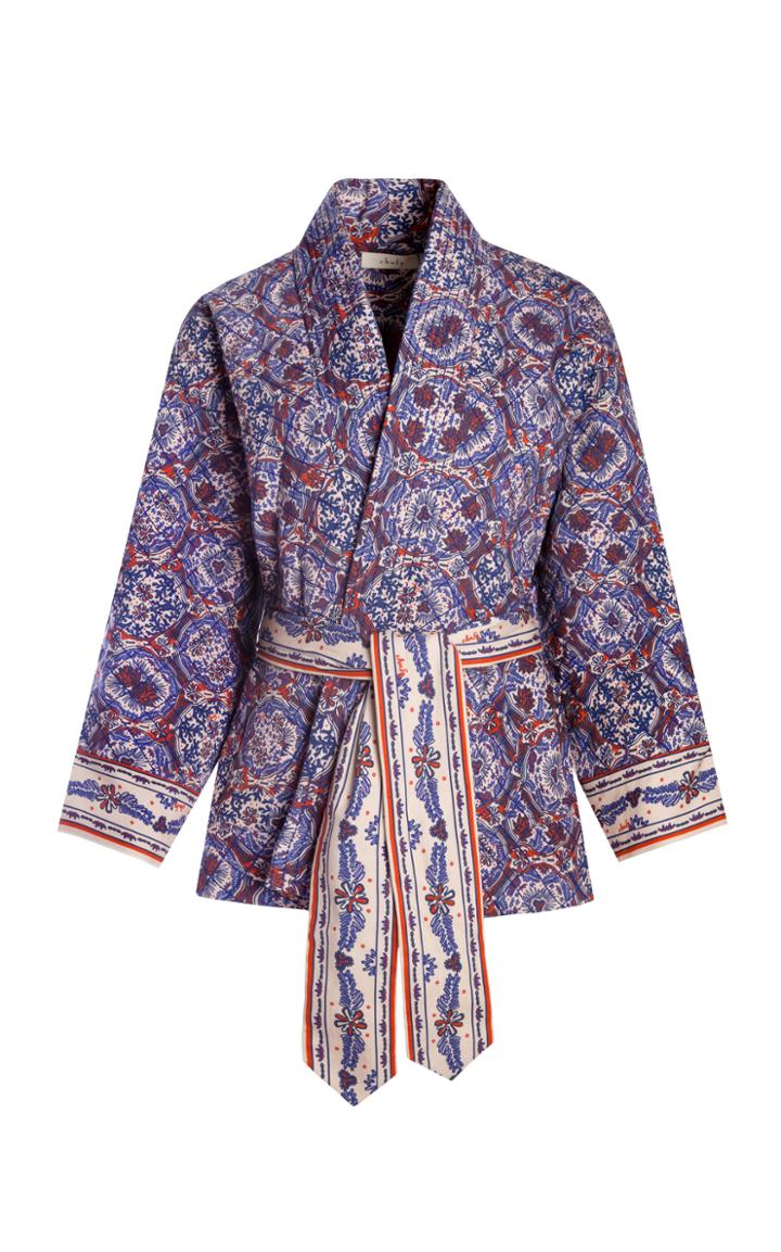 Moda Operandi Chufy Thida Quilted Printed Cotton-blend Jacket