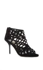 Burberry Black Ebsworth Peep Toe Bootie