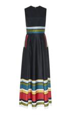Elie Saab Printed Taffeta Dress