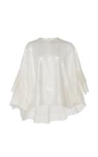 Huishan Zhang Wren Sequin Organza Top