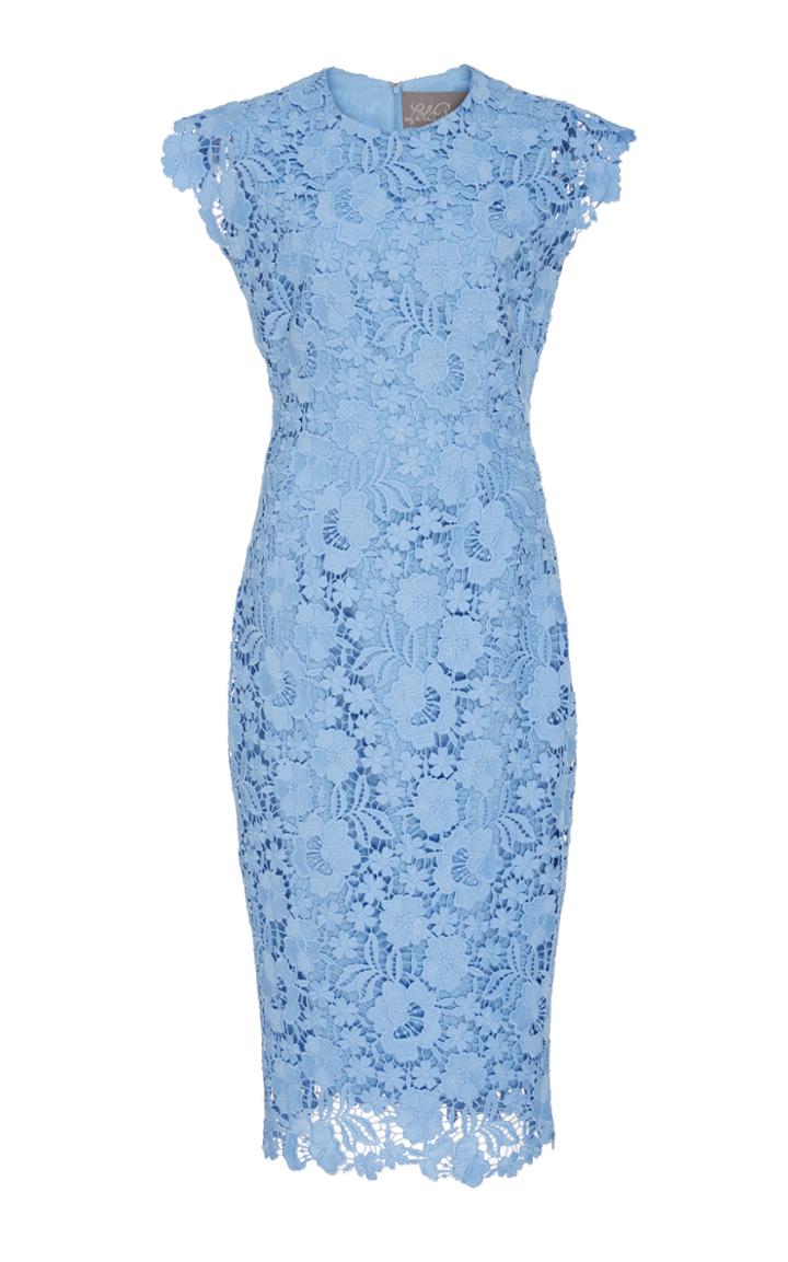 Lela Rose Lace Midi Dress