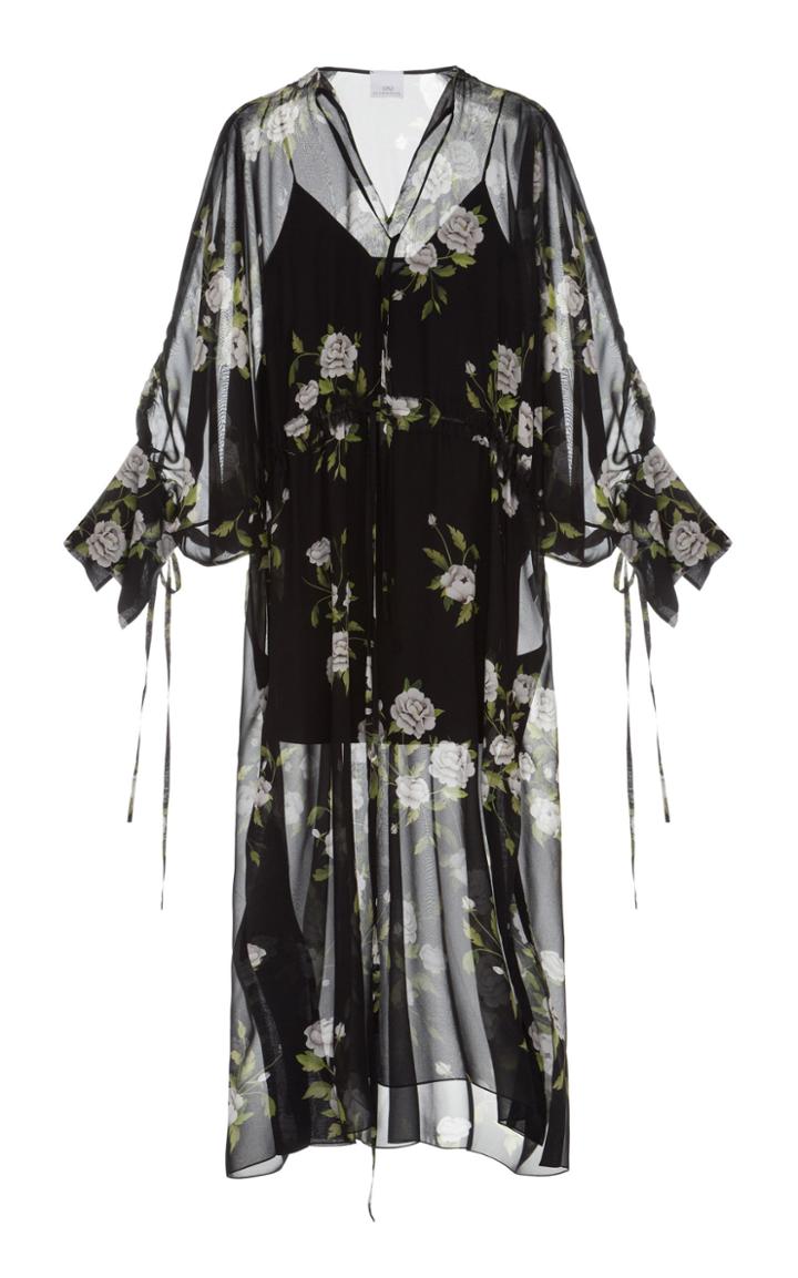 Elenareva Printed Silk Midi Dress