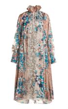 Moda Operandi Biyan Lammar Floral Print Silk Dress