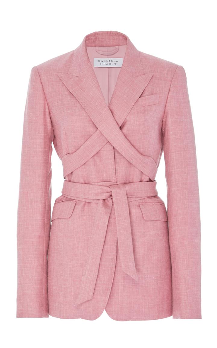 Gabriela Hearst Nutter Wool-blend Poplin Blazer