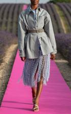 Jacquemus Lavender Fringed Midi Skirt