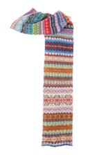 Tuinch Long Fair Isle Knit Scarf