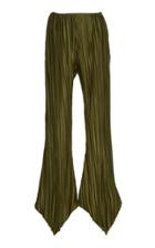 Cult Gaia Keira Pliss-satin Wide-leg Pants