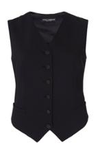 Dolce & Gabbana Button-front Cady Tuxedo Vest