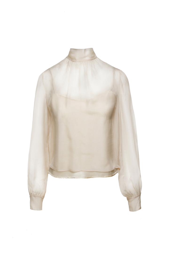 Anouki Silk High-neck Blouse