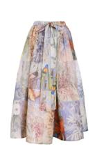 Moda Operandi Zimmermann Botanica Linen-silk Midi Skirt