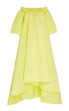 Moda Operandi Adam Lippes Gunpleat Silk Faille Off-the-shoulder Gown Size: 2
