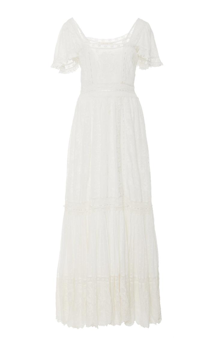 Moda Operandi Loveshackfancy Norma Cotton Midi Dress Size: 0