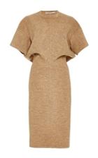 Rosetta Getty Fluid Wool Melton Interlock Torqued T-shirt Dress