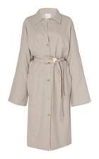 Rosetta Getty Belted Cotton-cashmere Blend Duster Coat