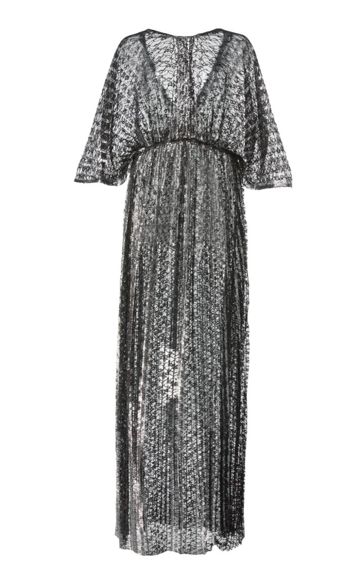 Huishan Zhang Zelda Metallic Maxi Dress