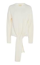 Loulou Studio Trimelone Tie-front Rib-knit Sweater Size: Xs