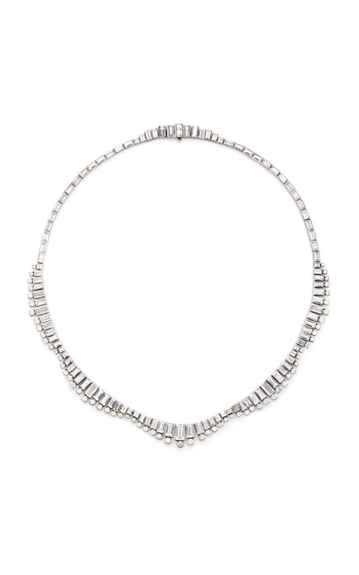 Nam Cho Riviera 18k White Gold Sapphire Necklace