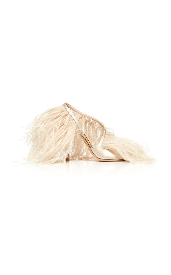Giambattista Valli Ostrich Slingback