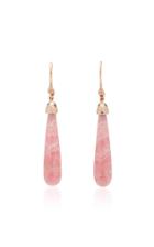 Renna Rhodochrosite And Diamond Earrings