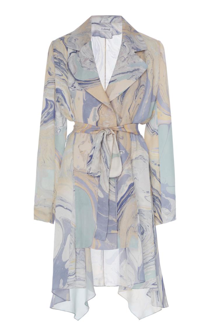 Moda Operandi Cushnie Printed Silk Jacket Size: 0