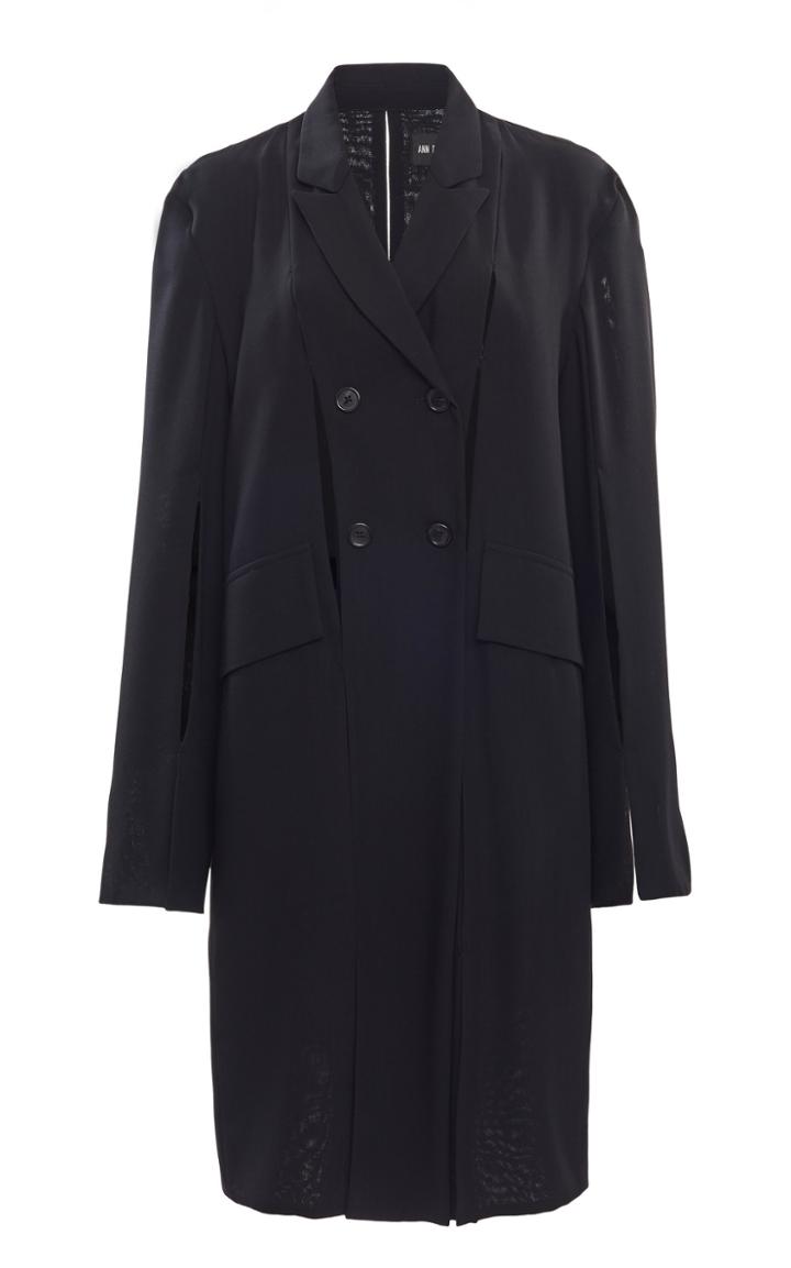 Moda Operandi Ann Demeulemeester Double-breasted Cutout Coat Size: 34