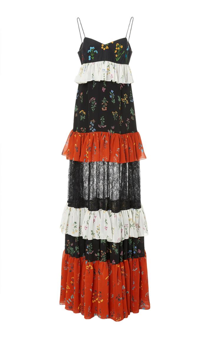 Caroline Constas Maris Ruffle Gown