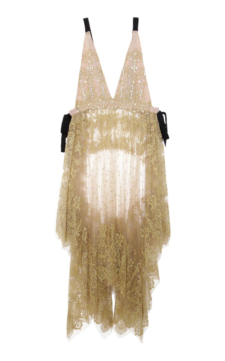 Saptodjojokartiko Oak Embroidered Drawstring Dress