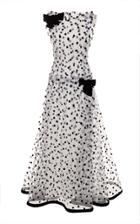 Rodarte Flocked Bow-detailed Tulle Gown