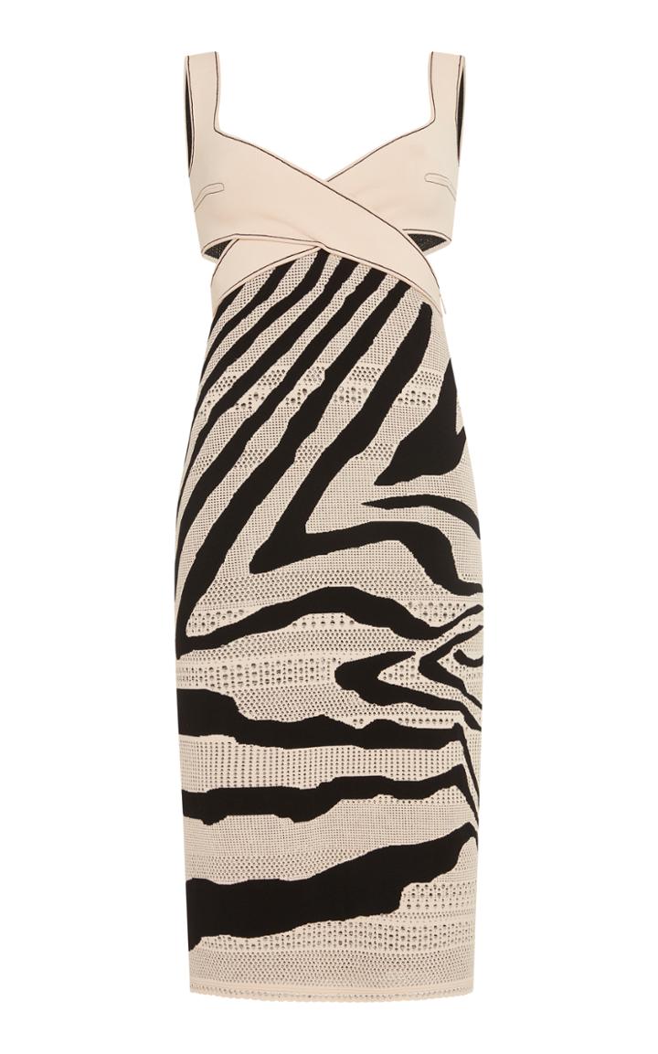 Roberto Cavalli Cross Bodice Dress