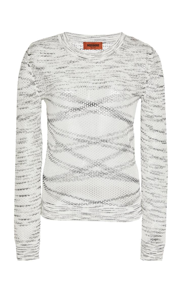Missoni Heathered Jacquard-knit Top