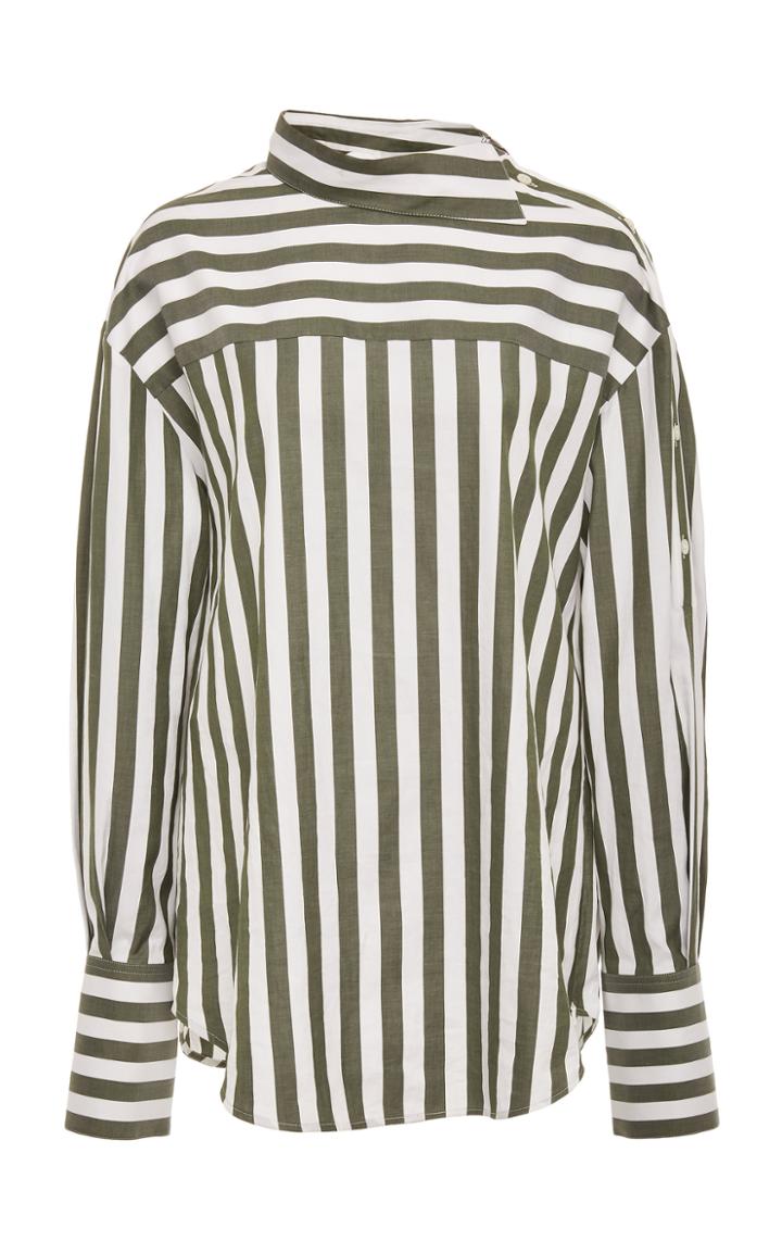 Monse Striped Cotton-poplin Shirt