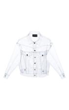 Brashy Crystalline Clear Plastic Jean Jacket