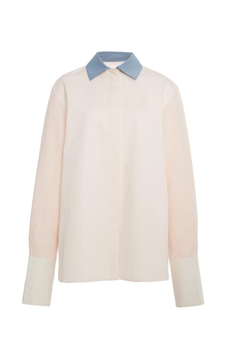 Moda Operandi Jil Sander Asymmetric Cotton-blend Top