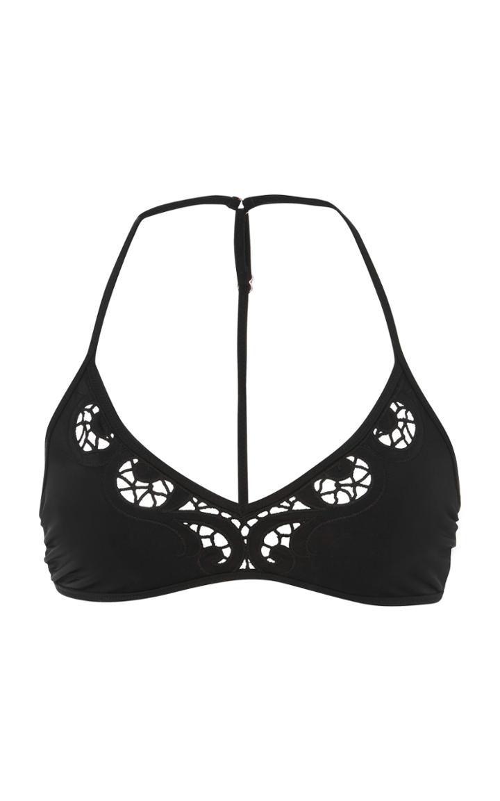 Tori Praver Leona Lace Cut Bralette Top