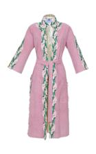 Blumarine Suede Floral Embellished Trench