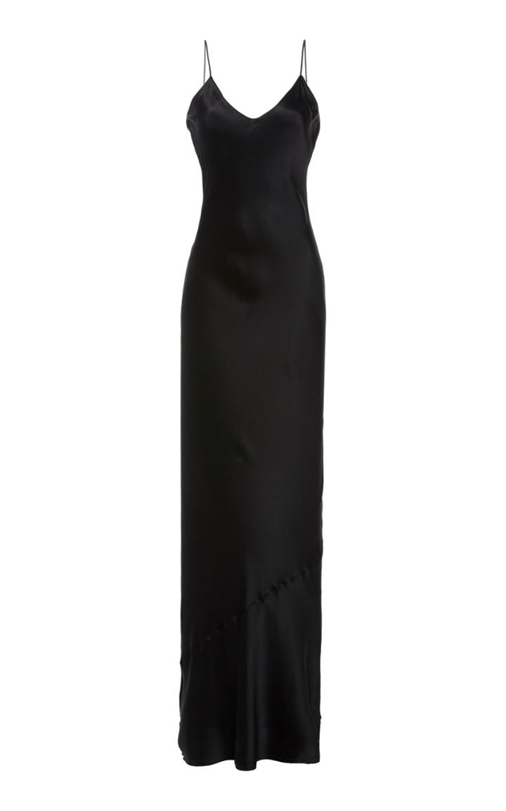 Nl Collection Cami Silk Spaghetti Strap Gown