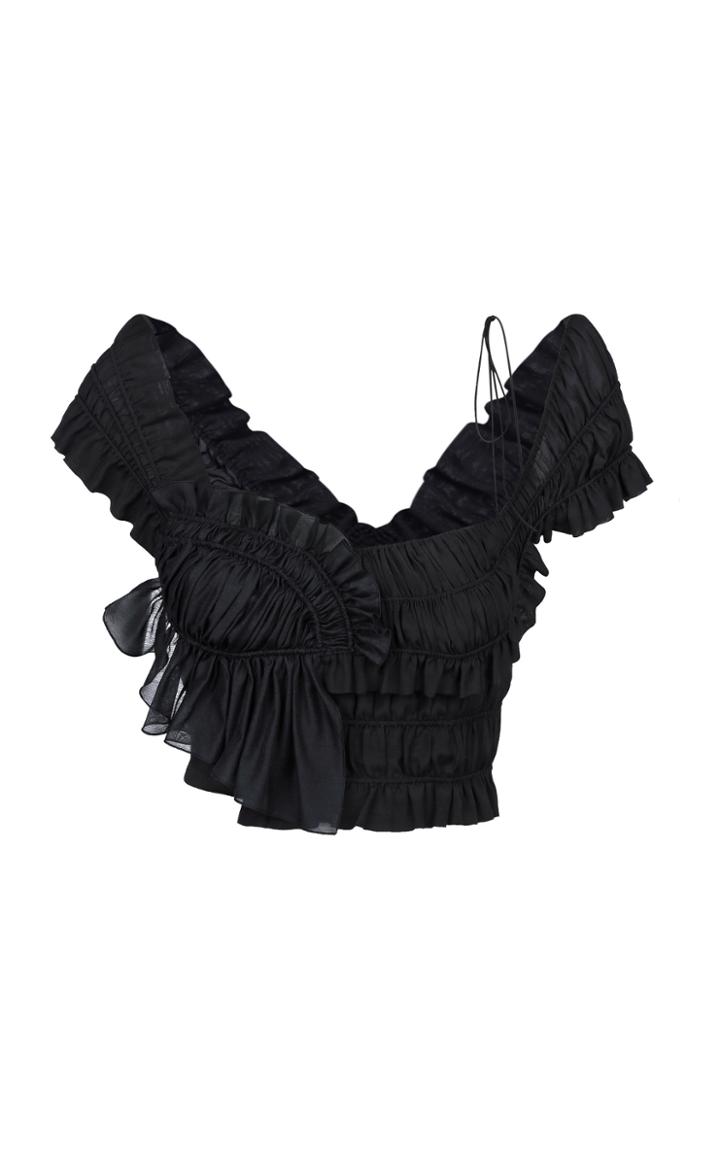Moda Operandi Anna October Smocked Georgette Top