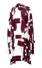 Moda Operandi Studio Cut Printed Crepe De Chine Dress