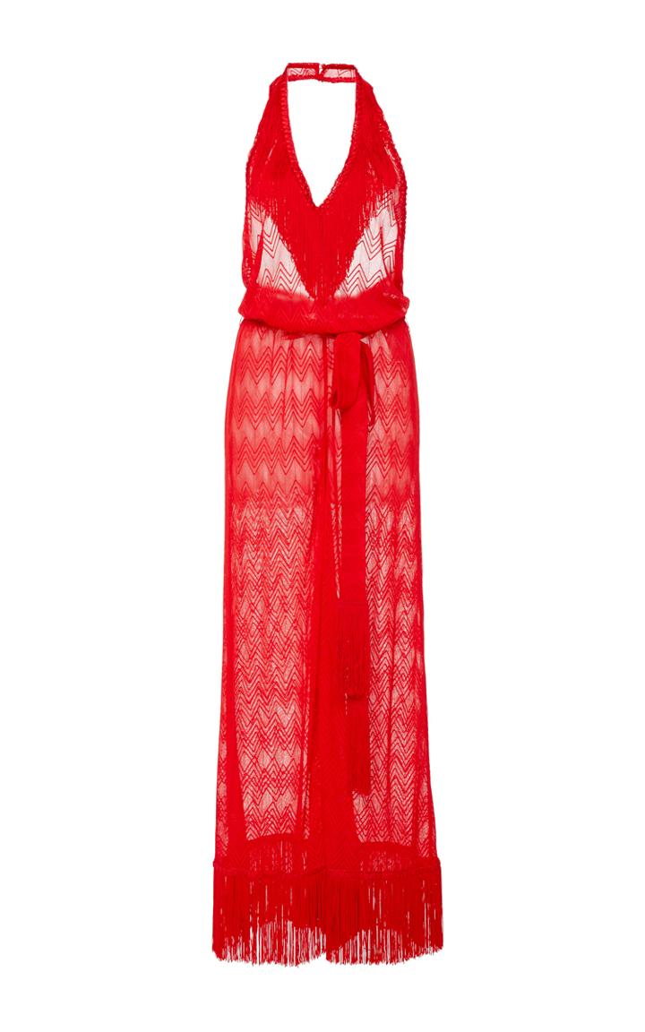 Missoni Mare Fringe Halter Jumpsuit