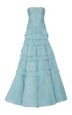 J. Mendel Hand Pleated A-line Ball Gown