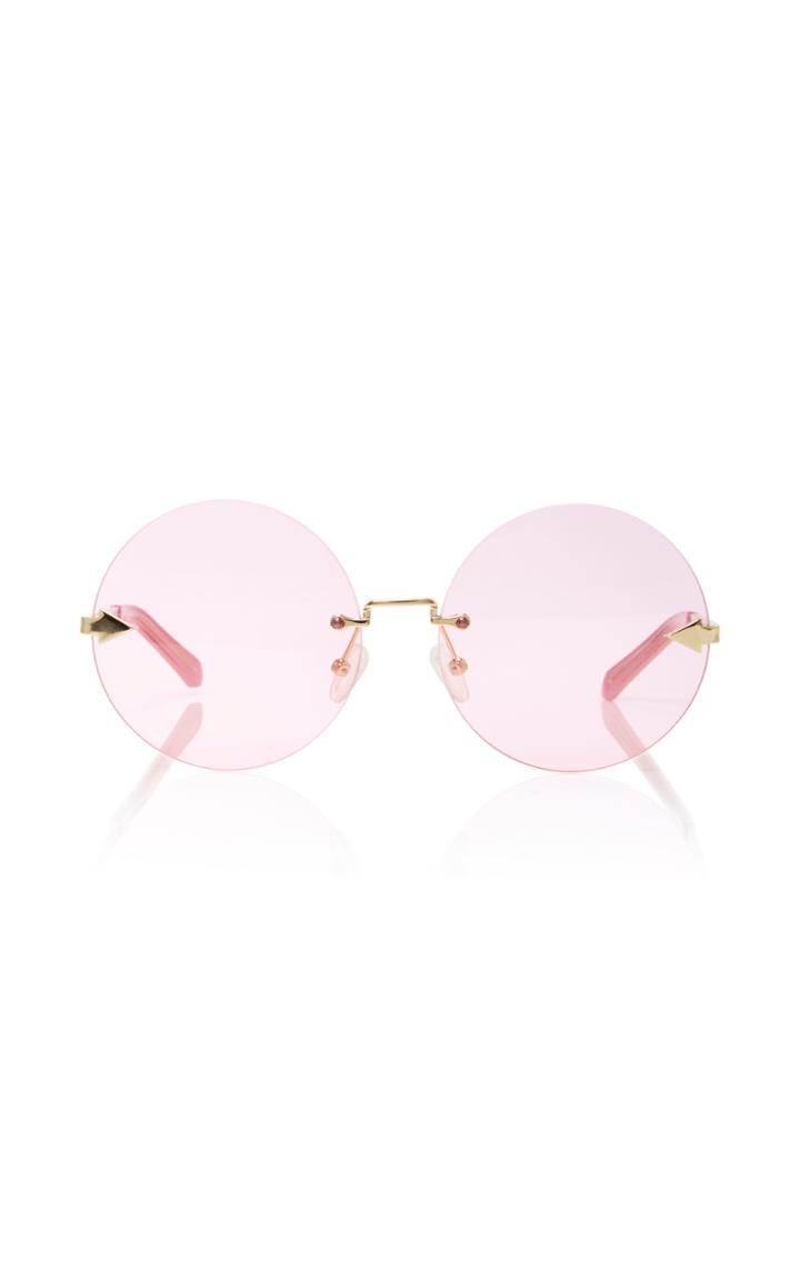 Karen Walker Disco Circus Round-frame Gold-tone Sunglasses