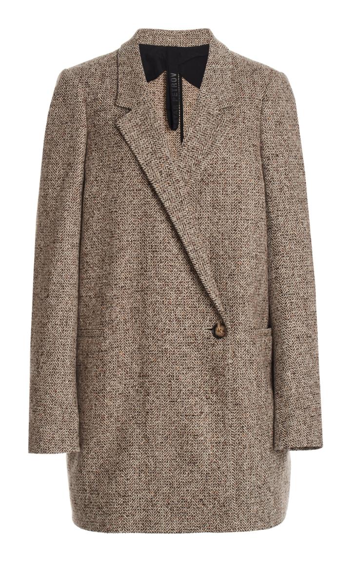 Moda Operandi Petar Petrov June Wool Tweed Blazer