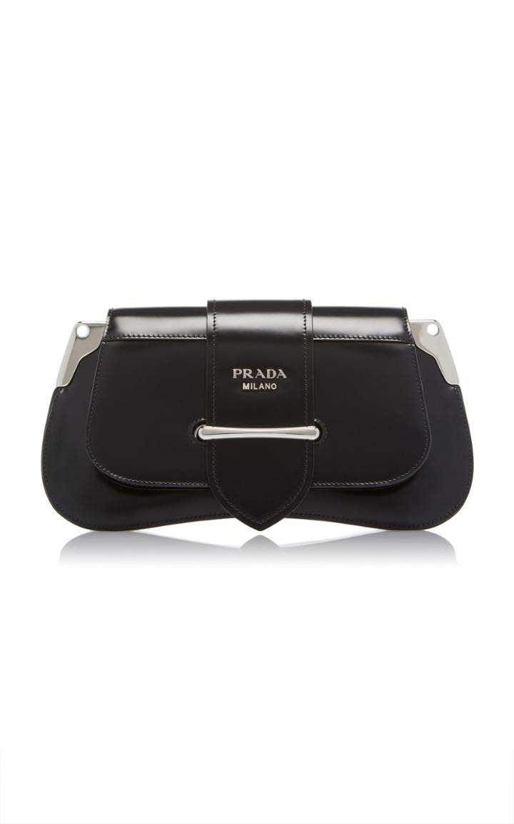 Prada Textured Top Handle Bag In Spazzolato