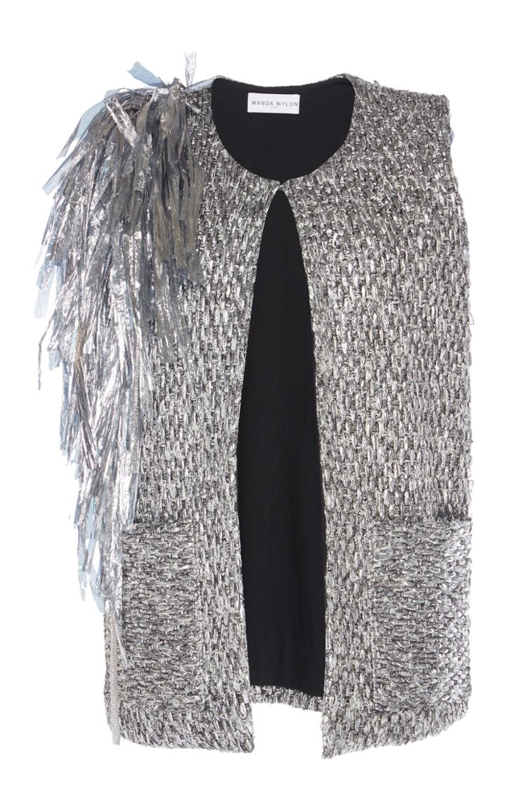 Wanda Nylon Knit Metal Vest