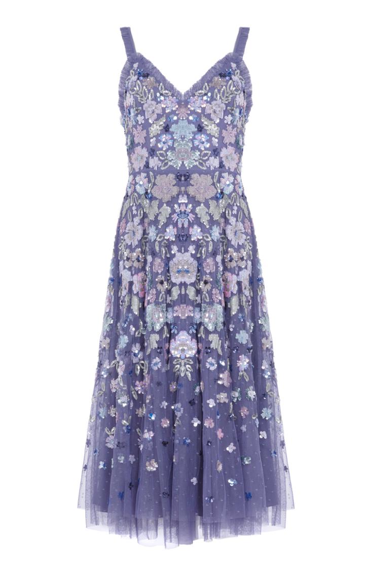 Needle & Thread Wildflower Sequin Midi Dress