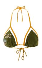 Agua De Coco Embroidered Bikini Top