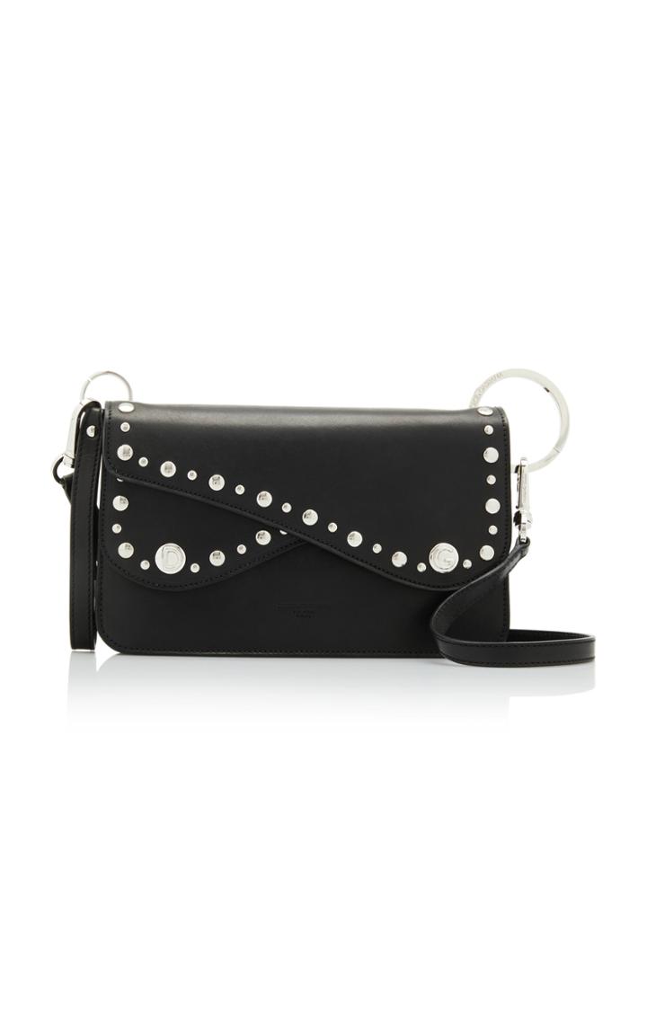 Moda Operandi Dolce & Gabbana Biker Studded Leather Crossbody Bag