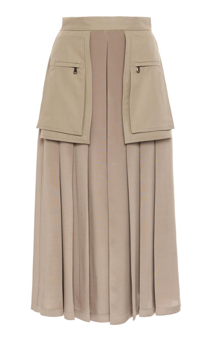 Moda Operandi Max Mara Fox Utility-pocket Crepe Culottes Size: 12