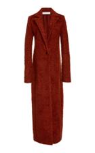 Marina Moscone Maxi Wool-blend Longline Coat