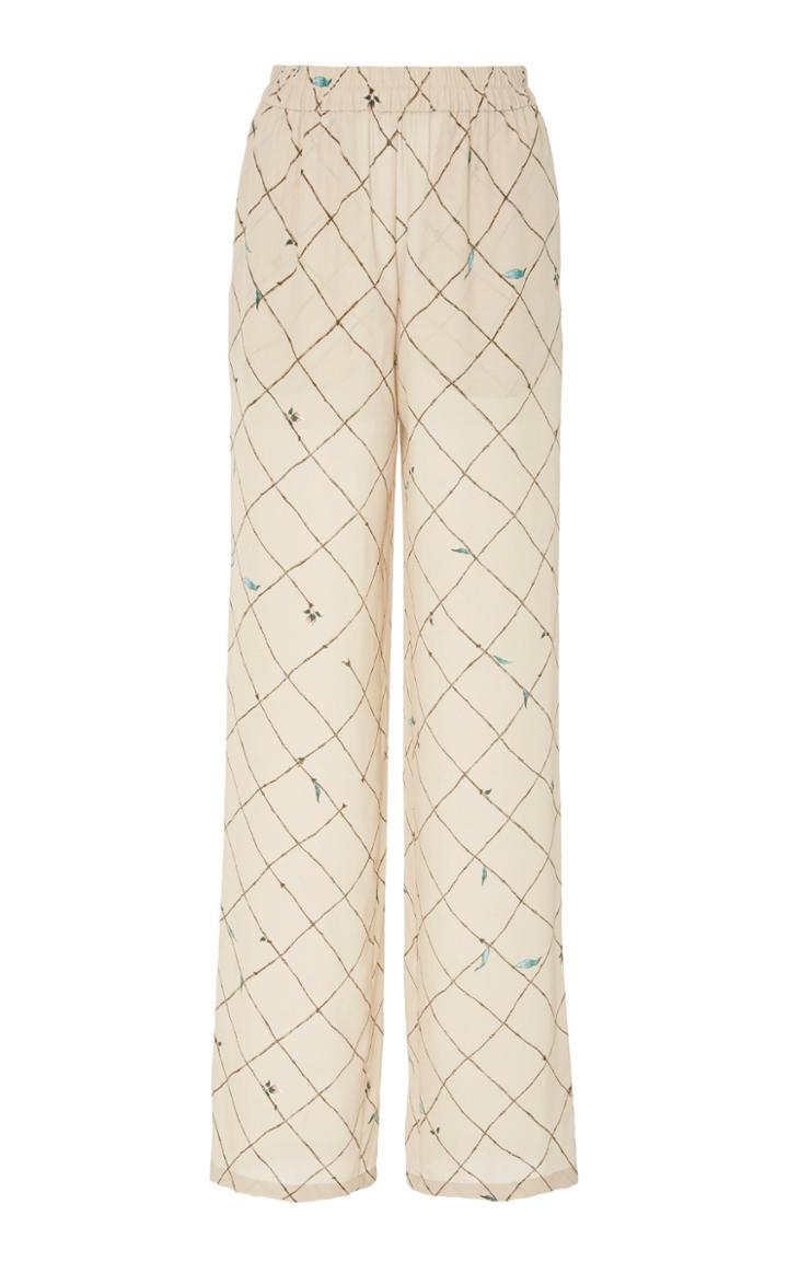 Alena Akhmadullina Silk Print Trouser